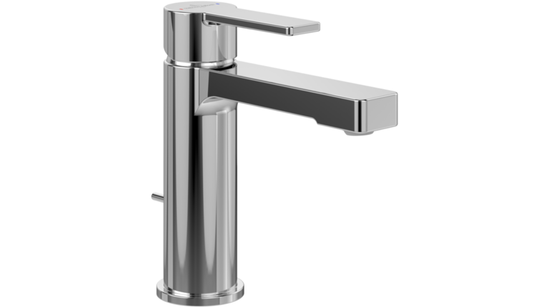 Architectura Einhebel-Waschtischarmatur, verchromt, zylindrische Form